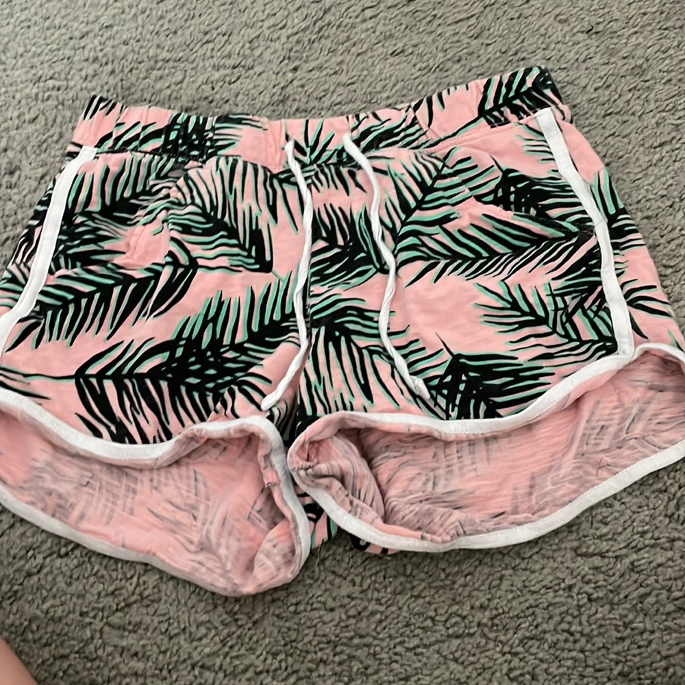 justice active size 1416 shorts with palm trees on them high rise